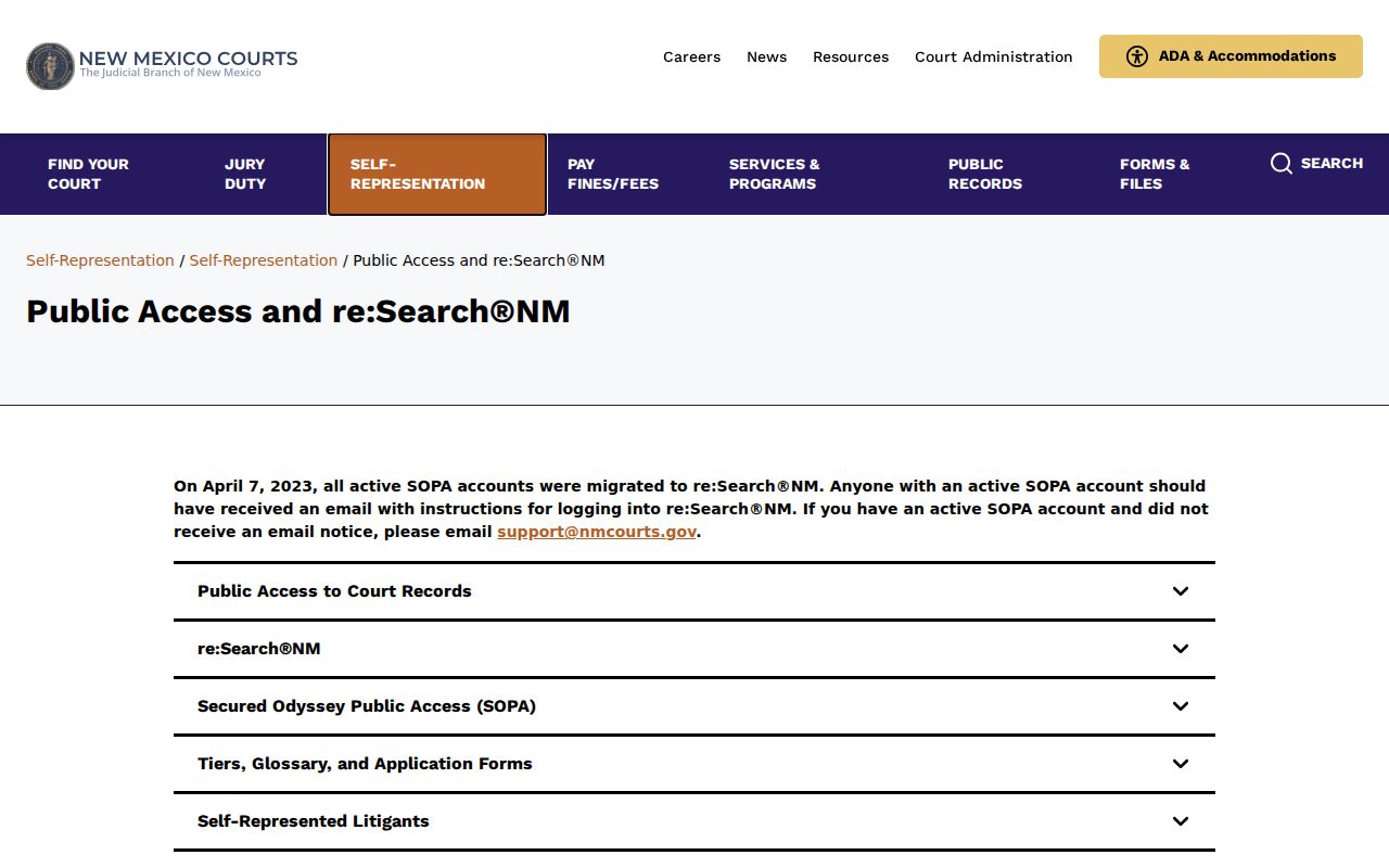 New Mexico public access methods for Hidalgo County warrant records