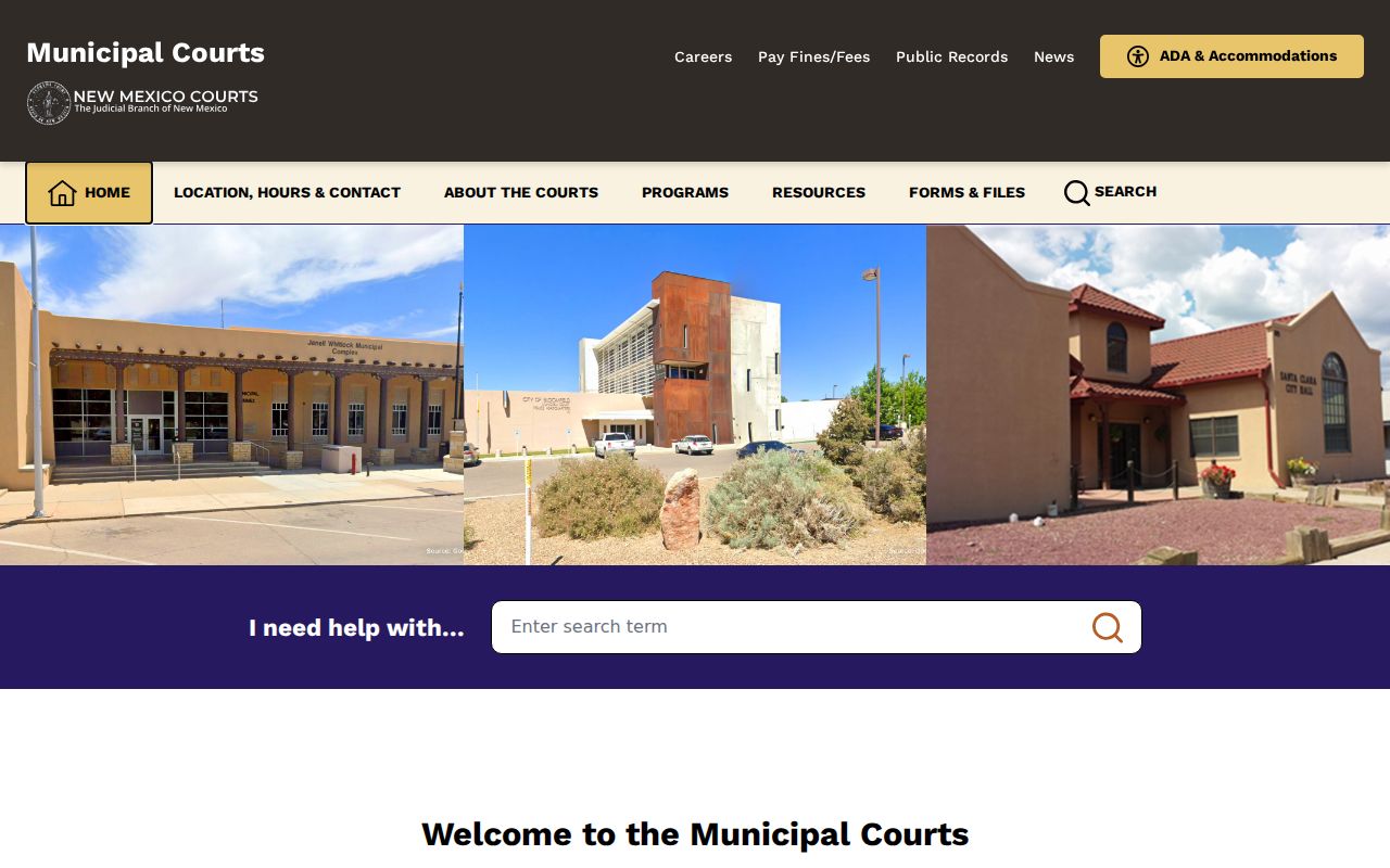 New Mexico municipal court system for Hidalgo County traffic warrant records